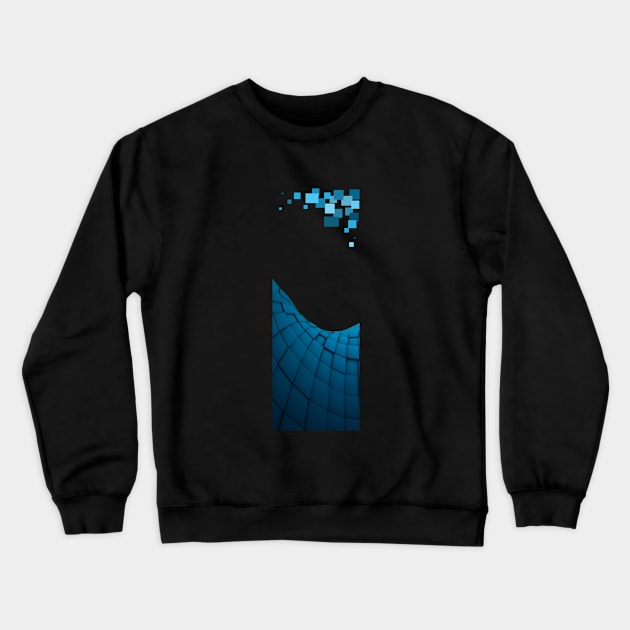 Big blue Crewneck Sweatshirt by Thinkpositive